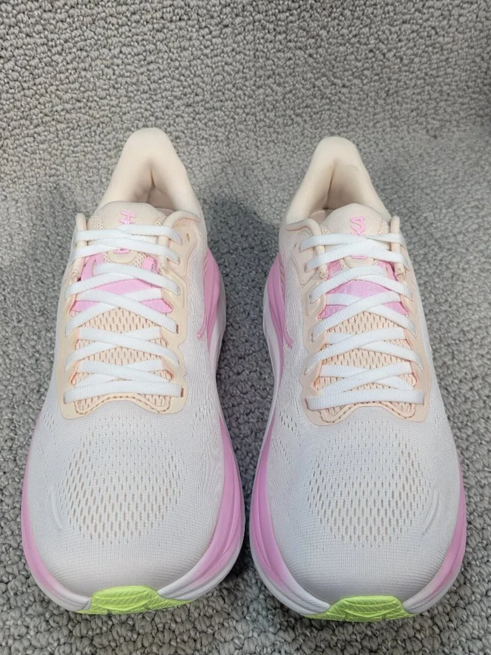 Hoka One One Clifton 11 Women's Size 9B Tangerine Glow White 1176573 TWW